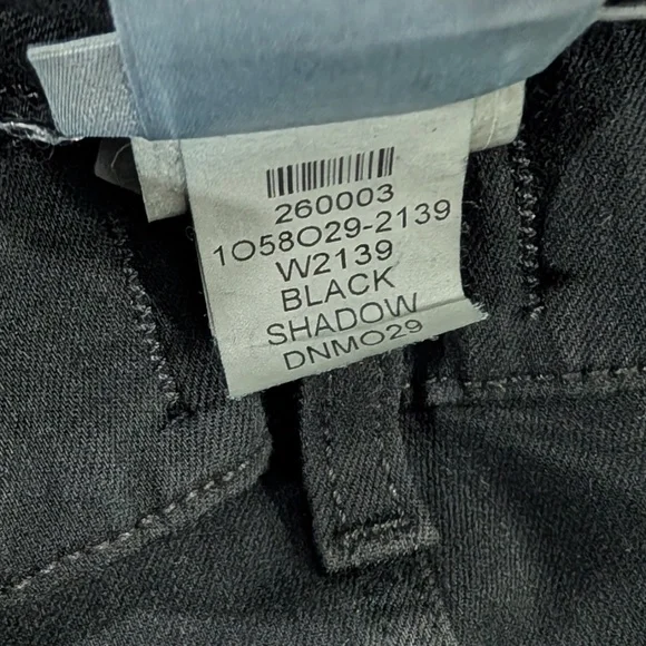 PAIGE Anessa 33 High Rise Wide Leg Jeans Black Shadow NWT Size 23 Full Length - Picture 12 of 15